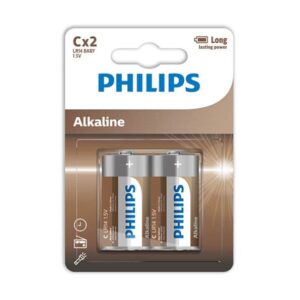 PHILIPS – PILHAS ALCALINAS C LR14 BLISTER*2