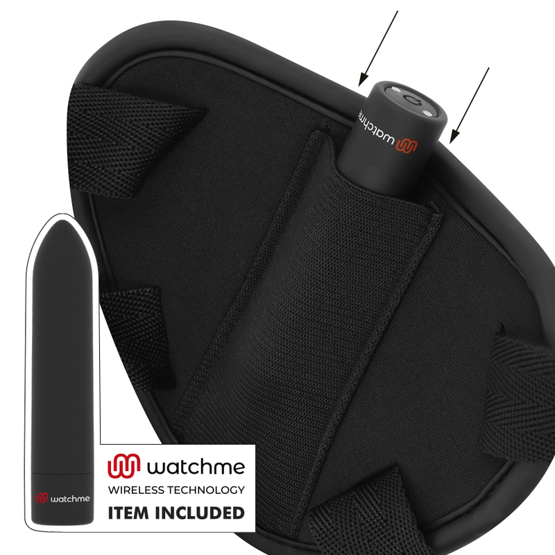FETISH SUBMISSIVE CYBER STRAP - ARNÊS COM DILDO E BALA CONTROLE REMOTO TECNOLOGIA WATCHME L - Image 3