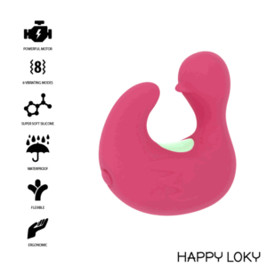 HAPPY LOKY – DUCKYMANIA RECARREGÁVEL DE DEDO ESTIMULADOR DE SILICONE