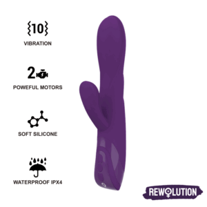 REWOLUTION – VIBRADOR FLEXÍVEL REWORABBIT COM COELHO
