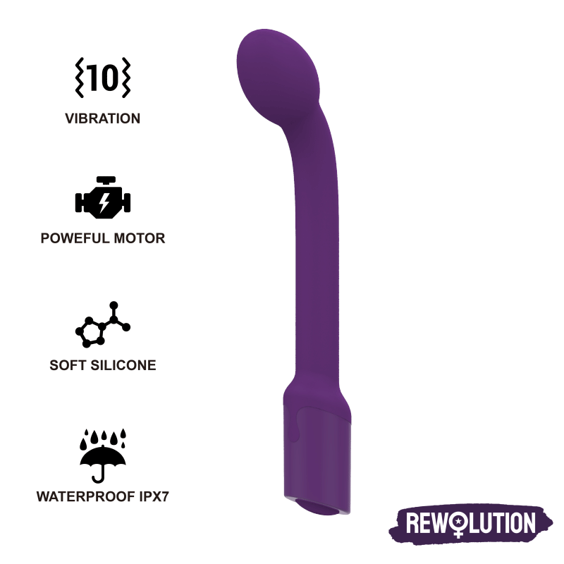 Ilhaerotica - REWOLUTION - REWOFLEX VIBRADOR ESTIMULADOR FLEXÍVEL DE PONTO G