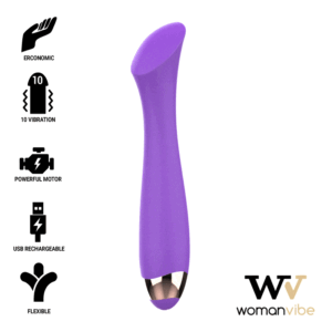 WOMANVIBE – MANDY “K” POINT SILICONE VIBRADOR RECARREGÁVEL