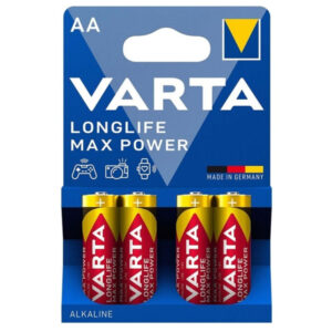VARTA – BATERIA ALCALINA MAX POWER AA LR6 4 UNIDADES