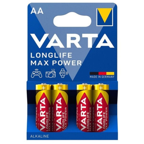 Ilhaerotica - VARTA - BATERIA ALCALINA MAX POWER AA LR6 4 UNIDADES