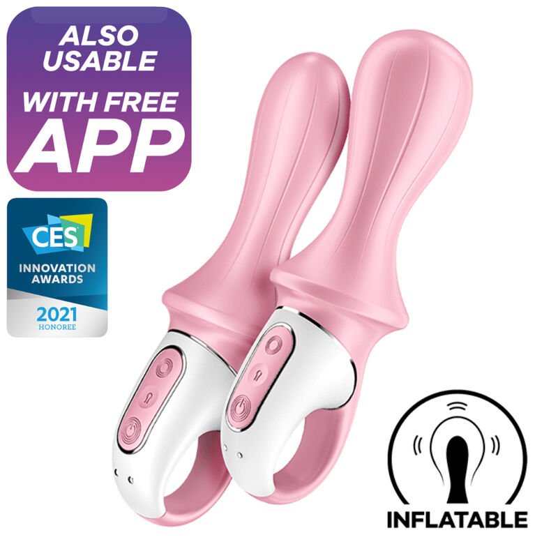 Ilhaerotica - SATISFYER - AIR PUMP BOOTY 5+ VIBRADOR ANAL INFLVEL ROSA