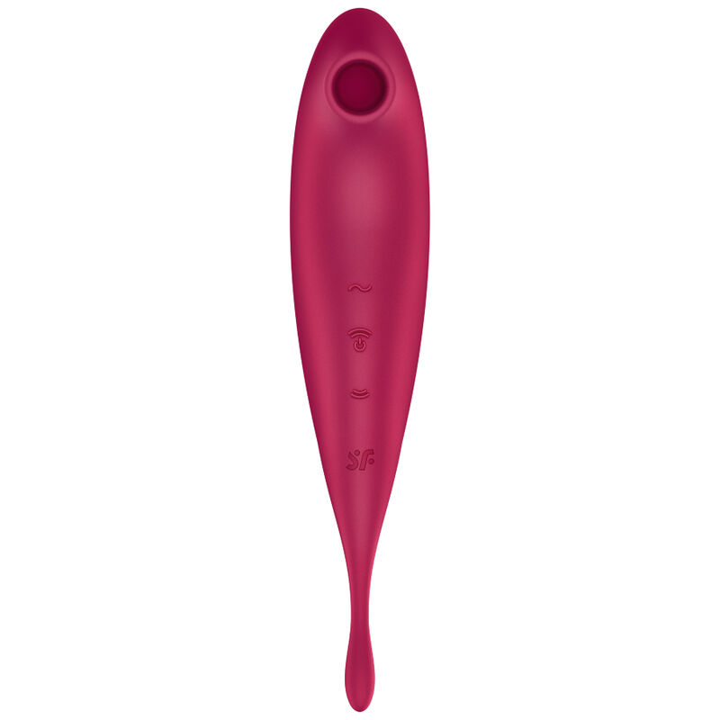 SATISFYER - TWIRLING PRO+ ESTIMULADOR DE PULSO DE AR E APLICATIVO VIBRADOR VERMELHO - Image 2