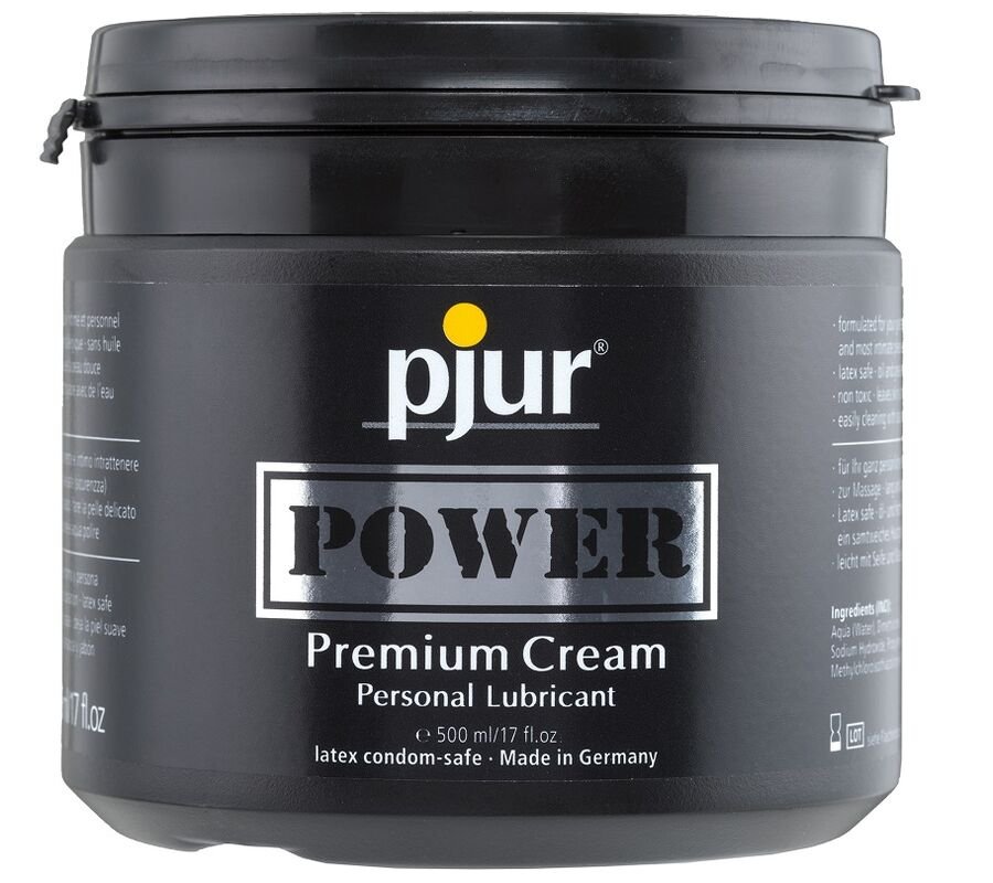Ilhaerotica - PJUR - POWER PREMIUM CREME LUBRIFICANTE PESSOAL 500 ML