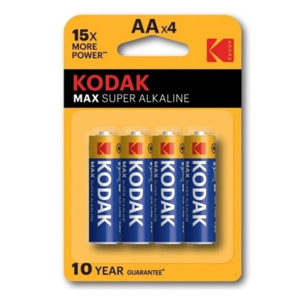 Ilhaerotica - KODAK - BOLHA DE BATERIA ALCALINA MAX AA LR6 * 4