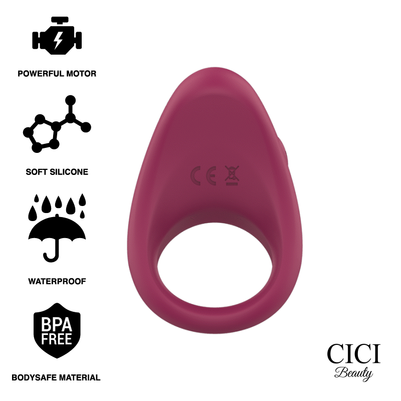 Ilhaerotica - CICI BEAUTY - ANEL VIBRANTE DE SILICONE PREMIUM