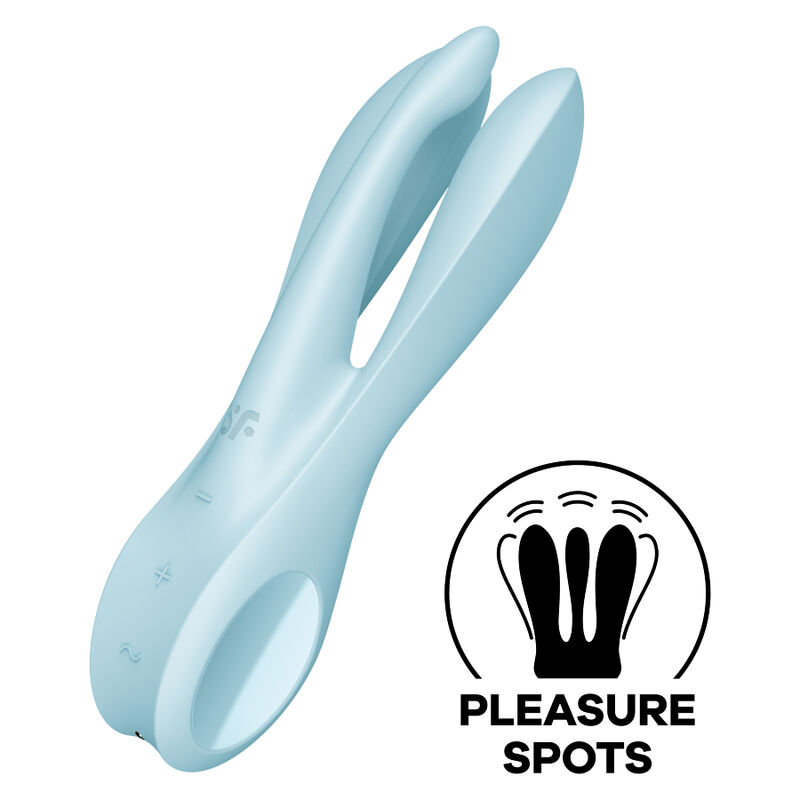 Ilhaerotica - SATISFYER - VIBRADOR THREESOME 1 AZUL