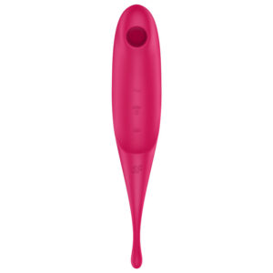 SATISFYER – ESTIMULADOR E VIBRADOR DE PULSO TWIRLING PRO AIR VERMELHO
