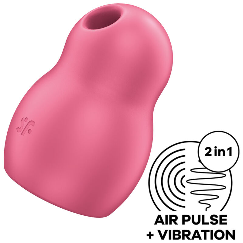 Ilhaerotica - SATISFYER - PRO TO GO 1 ESTIMULADOR E VIBRADOR DE PULSO DE AR DUPLO VERMELHO