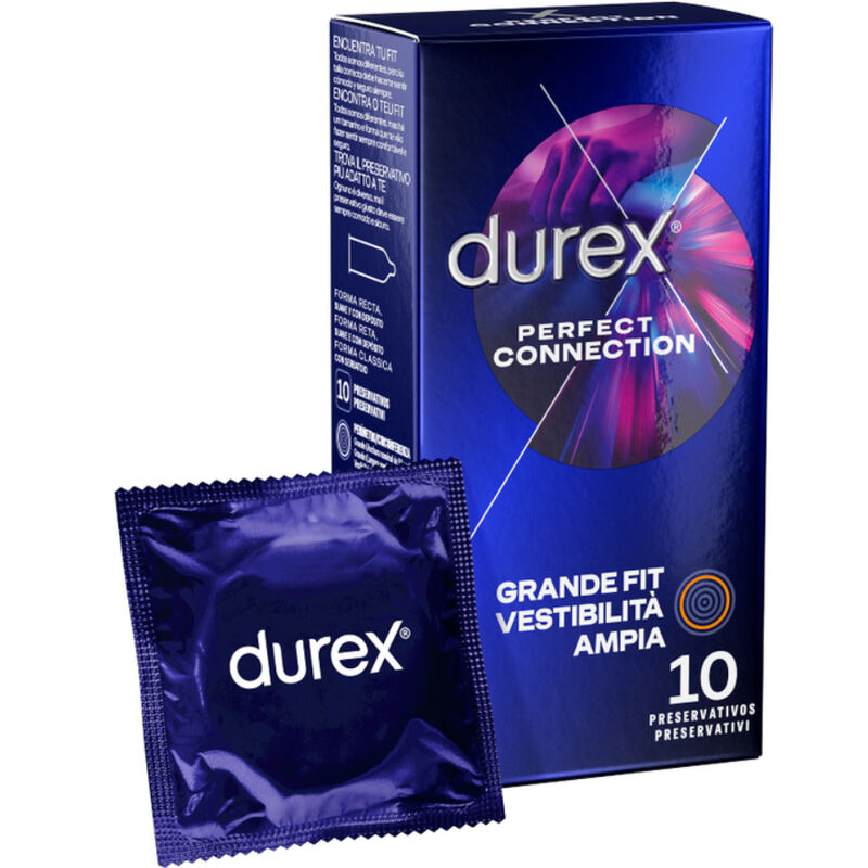 Ilhaerotica - DUREX - CONEXÃO PERFEITA LUBRIFICAÇÃO EXTRA DE SILICONE 10 UNIDADES