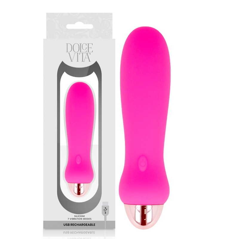 Ilhaerotica - DOLCE VITA - VIBRADOR RECARREGÁVEL CINCO PINK 7 VELOCIDADES