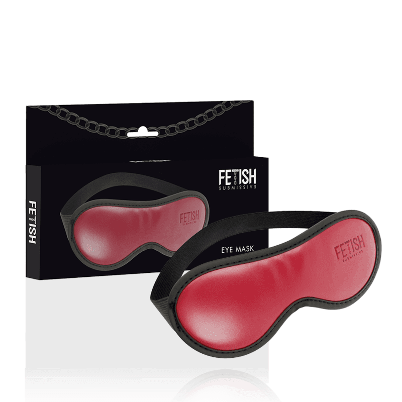 Ilhaerotica - FETISH SUBMISSIVE DARK ROOM - MSCARA DE COURO VEGANO COM FORRO DE NEOPRENE
