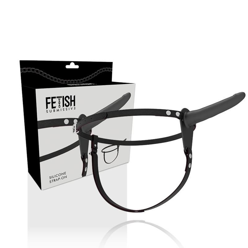 Ilhaerotica - FETISH SUBMISSIVE HARNESS - SILICONE PRETO 15 CM