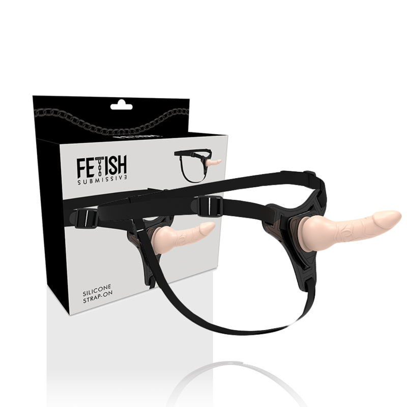 Ilhaerotica - FETISH SUBMISSIVE HARNESS - SILICONE REALÍSTICO DE CARNE 16CM