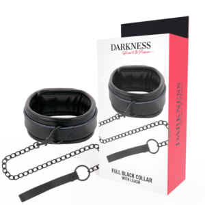 DARKNESS – COLAR PRETO COM CORRENTE