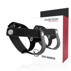 DARKNESS – ANEL DE PELE PARA PÊNIS E TESTÍCULOS