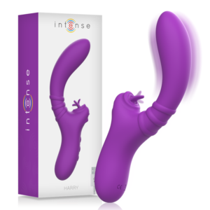 INTENSE – VIBRADOR FLEXÍVEL HARRY COM LÍNGUA ROXA