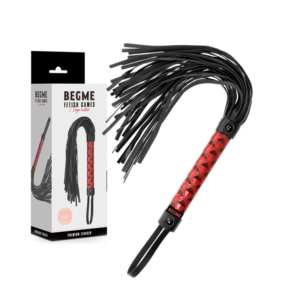 BEGME – FLOGGER DE COURO VEGANO EDIO VERMELHA