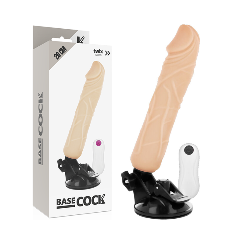 Ilhaerotica - BASECOCK - VIBRADOR DE CONTROLE REMOTO NATURAL REALISTA 20 CM