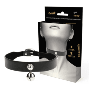 COQUETTE – CHIC DESIRE COLAR DE COURO VEGANO MULHER ACESSÓRIO DE CHOCALHO