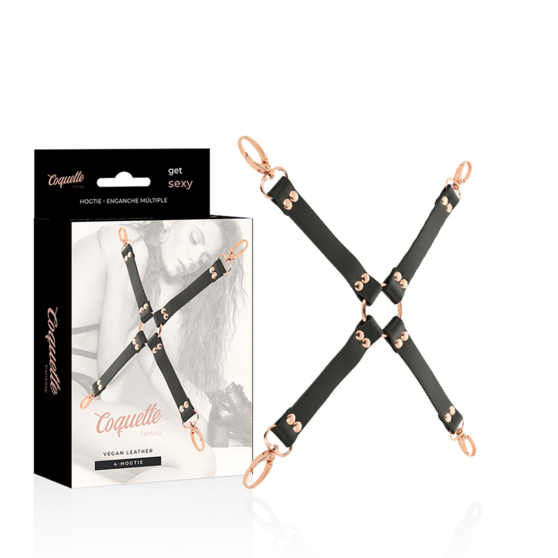 Ilhaerotica - COQUETTE CHIC DESIRE - FANTASY HOG TIE COURO VEGANO