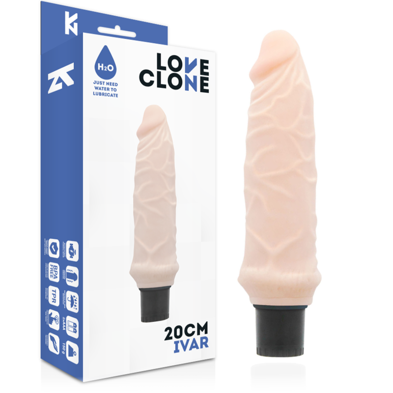 LOVECLONE - VIBRADOR AUTO LUBRIFICANTE IVAR 20CM - Image 2
