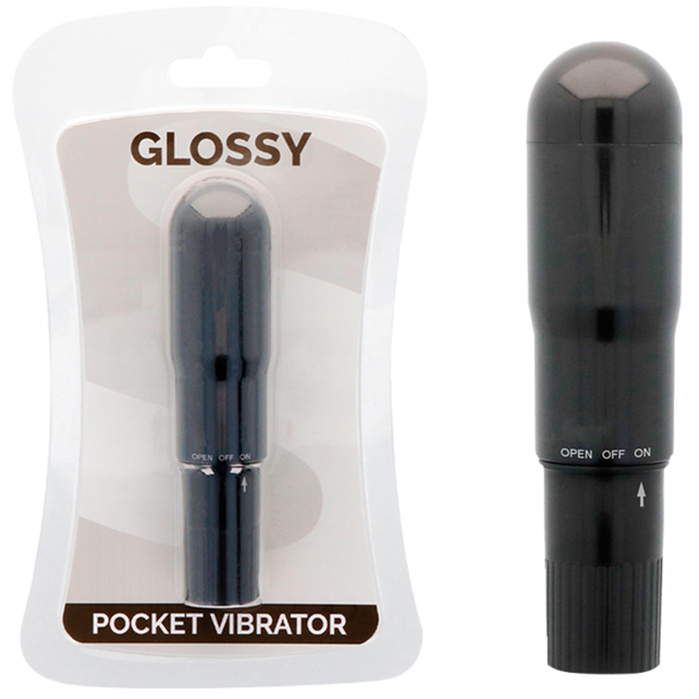 Ilhaerotica - GLOSSY - VIBRADOR DE BOLSO PRETO