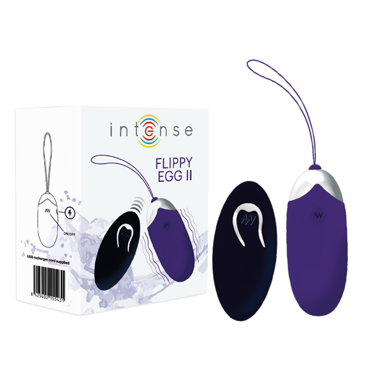 Ilhaerotica - INTENSE - FLIPPY II VIBRANTE OVO COM CONTROLE REMOTO ROXO