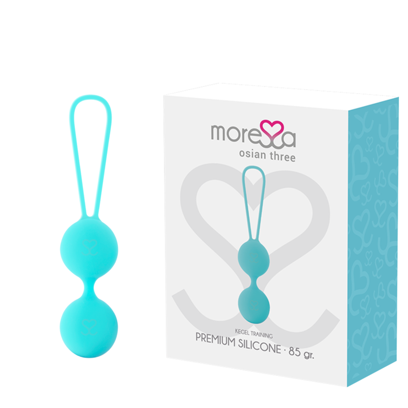 Ilhaerotica - MORESSA - OSIAN TRÊS SILICONE TURQUESA PREMIUM