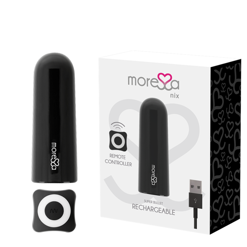 Ilhaerotica - MORESSA - NIX VIBRADOR CONTROLE REMOTO PRETO