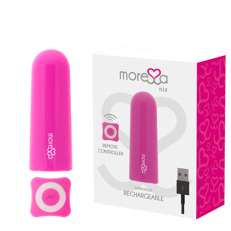 Ilhaerotica - MORESSA - NIX VIBRADOR CONTROLE REMOTO ROSA
