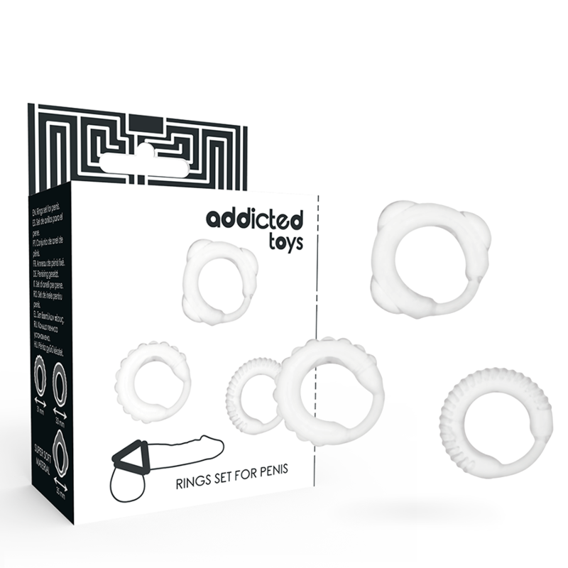 Ilhaerotica - ADDICTED TOYS - C-RING SET CLARO