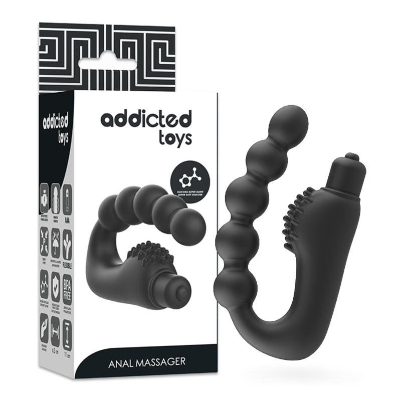 Ilhaerotica - ADDICTED TOYS - MASSAGER ANAL PROSTTICO COM VIBRAO