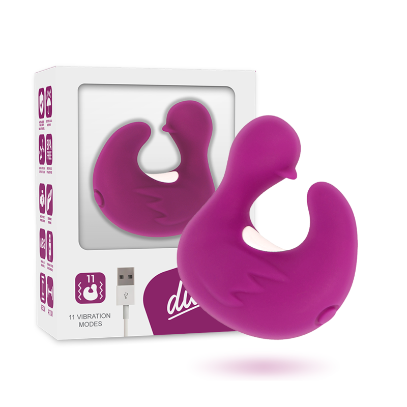 Ilhaerotica - COVERME - DEDAL DE PATO ESTIMULANTE DE SILICONE RECARREGÁVEL DUCKYMANIA