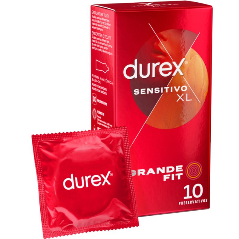 Ilhaerotica - DUREX - PRESERVATIVOS SENSITIVE XL 10 UNIDADES