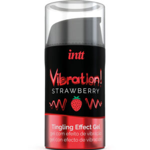 INTT – PODEROSO ESTIMULANTE ÍNTIMO GEL VIBRATÓRIO LÍQUIDO MORANGO 15ML