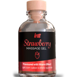 INTT MASSAGE & ORAL SEX – GEL DE MASSAGEM HOT EFFECT SABOR DE MORANGO