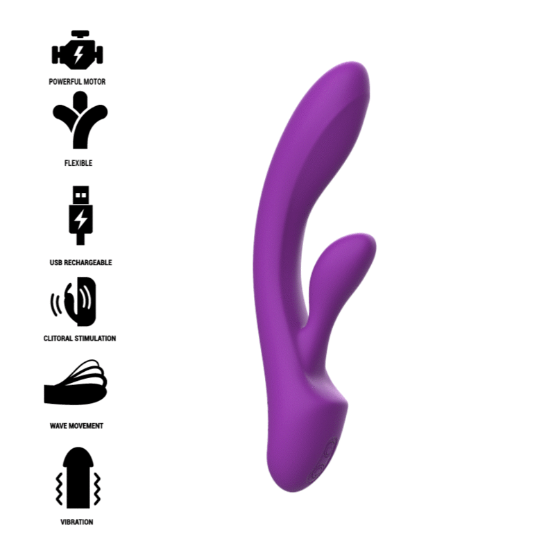 Ilhaerotica - INTENSE - VIBRADOR LUIGI COELHO SILICONE LÍQUIDO ROXO