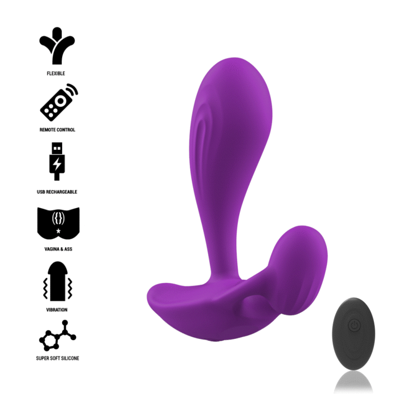 Ilhaerotica - INTENSE - SHELLY PLUG ANAL CONTROLE REMOTO ROXO