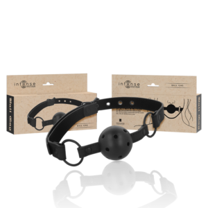 INTENSE FETISH – MORDAÇA DE BOLA DE COURO VEGANO