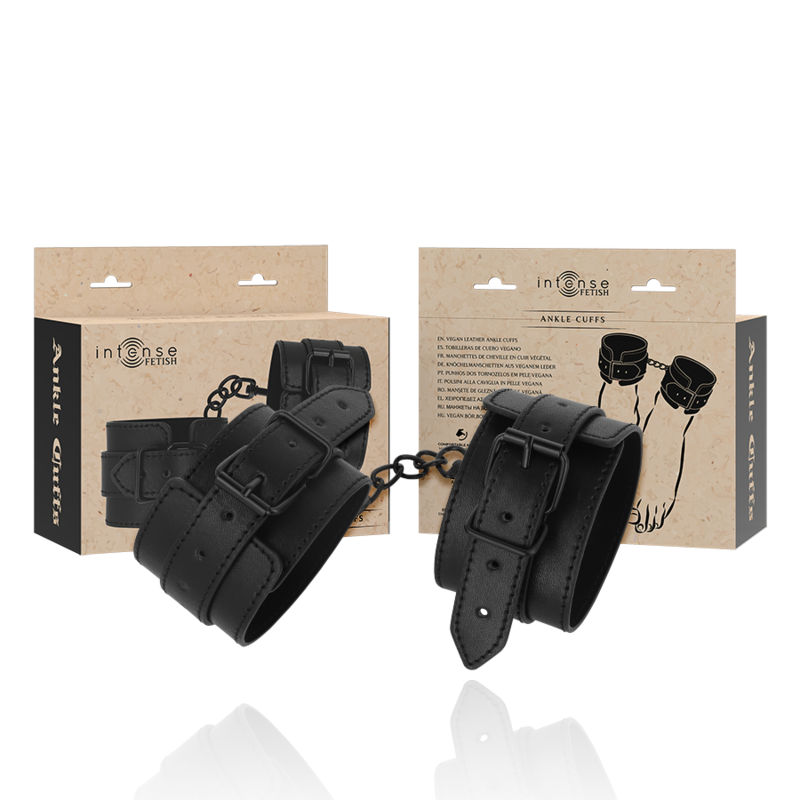 Ilhaerotica - INTENSE FETISH - PUNHOS DE TORNOZELO DE COURO VEGANO