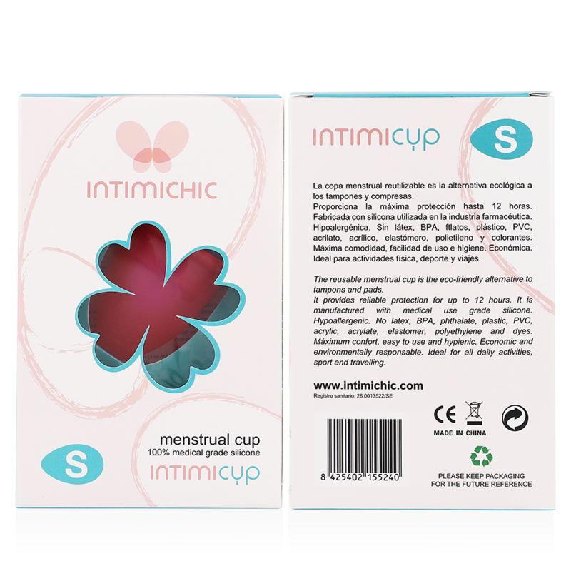 INTIMICHIC - COPO MENSTRUAL GRAU MÉDICO SILICONE TAMANHO S - Image 2