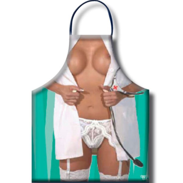 Ilhaerotica - DIABLO PICANTE - AVENTAL DE ENFERMEIRA FEMININO