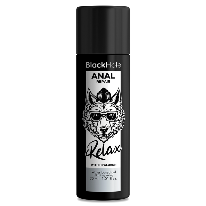 Ilhaerotica - BLACK HOLE - REPARO ANAL RELAX À BASE DE ÁGUA COM HIALURON 30 ML