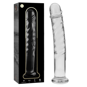 NEBULA SERIES BY IBIZA – MODELO 16 DILDO VIDRO BOROSILICADO TRANSPARENTE 18.5 CM -O- 3 CM