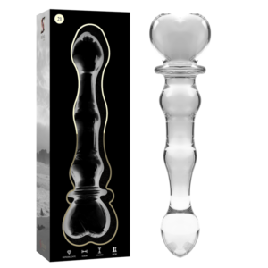 NEBULA SERIES BY IBIZA – MODELO 21 DILDO VIDRO BOROSILICADO TRANSPARENTE 20.5 CM -O- 3.5 CM