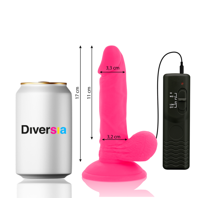 Ilhaerotica - DIVERSIA - FLEXÍVEL VIBRAÇÃO VIBRAÇÃO 17 CM - ROSA